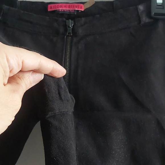 Alice + Olivia Lamb Leather Leggings 🍀 Small/ Medium 28 waist $798 Msrp - Picture 14 of 16